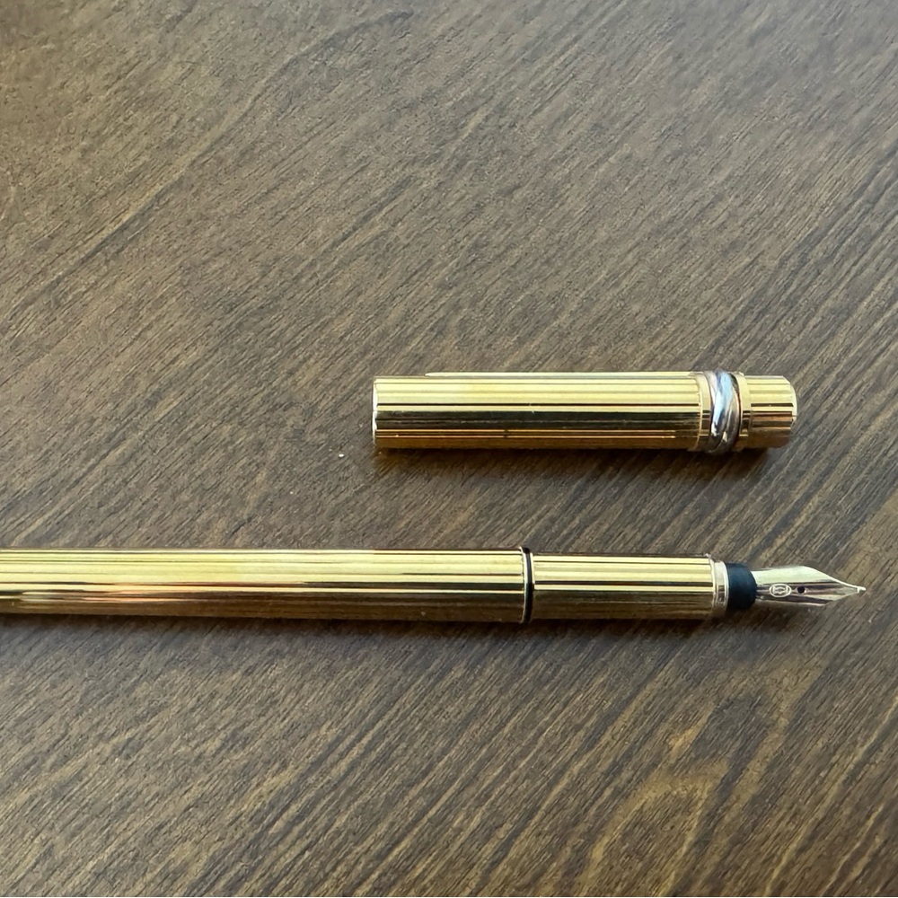 Cartier Gold Plated Fountain Pen